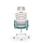 Scaun ergonomic, inaltime reglabil, stil scandinav, baza polipropilena, tetiera reglabila, functie blocare, verde/alb Scaun ergonomic, inaltime reglabil, stil scandinav, baza polipropilena, tetiera reglabila, functie blocare, verde/alb