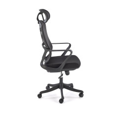 Scaun birou ergonomic Halmar Vesuvio, inaltime reglabila 115-121cm, tetiera reglabila, plasa/textil, negru