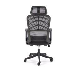 Scaun birou ergonomic Halmar Vesuvio, inaltime reglabila 115-121cm, tetiera reglabila, plasa/textil, negru
