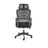 Scaun birou ergonomic Halmar Vesuvio, inaltime reglabila 115-121cm, tetiera reglabila, plasa/textil, negru