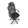 Scaun birou ergonomic Halmar Vesuvio, inaltime reglabila 115-121cm, tetiera reglabila, plasa/textil, negru