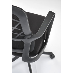 Scaun birou ergonomic Halmar Vesuvio, inaltime reglabila 115-121cm, tetiera reglabila, plasa/textil, negru