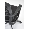 Scaun birou ergonomic Halmar Vesuvio, inaltime reglabila 115-121cm, tetiera reglabila, plasa/textil, negru