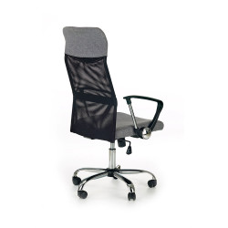 Scaun birou ergonomic Halmar Vire 2, inaltime reglabila 110-120cm, plasa/textil, negru/gri
