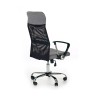 Scaun birou ergonomic Halmar Vire 2, inaltime reglabila 110-120cm, plasa/textil, negru/gri