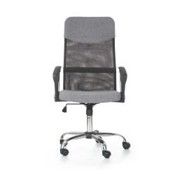 Scaun birou ergonomic Halmar Vire 2, inaltime reglabila 110-120cm, plasa/textil, negru/gri