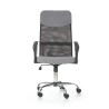 Scaun birou ergonomic Halmar Vire 2, inaltime reglabila 110-120cm, plasa/textil, negru/gri