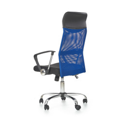 Scaun birou ergonomic Halmar Vire, inaltime reglabila 110-120cm, functie blocare, functie balansare, plasa, negru/albastru