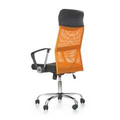 Scaun birou ergonomic Halmar Vire, inaltime reglabila 110-120cm, functie blocare, functie balansare, plasa, negru/portocaliu