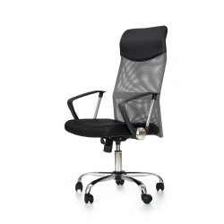 Scaun birou ergonomic Halmar Vire, inaltime reglabila 110-120cm, functie blocare, functie balansare, plasa, negru/gri