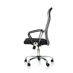 Scaun birou ergonomic Halmar Vire, inaltime reglabila 110-120cm, functie blocare, functie balansare, plasa, negru/gri