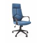 Scaun modern de birou, functie balansare/blocare, baza polipropilena, reglabil pe inaltime, albastru