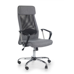 Scaun birou ergonomic Halmar Zoom, inaltime reglabila 113-123cm, plasa/textil, gri