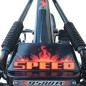 Kart cu pedale pentru copii, greutate maxima 25 kg, 5 km/h, 97 x 61.5 cm, negru/rosu Kart cu pedale pentru copii, greutate maxima 25 kg, 5 km/h, 97 x 61.5 cm, negru/rosu