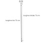 Corp pentru tub neon LED 18W T5, fixare pe perete sau tavan, lungime 70 cm