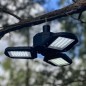Lampa solara LED pentru camping, 6000K, 200W, 3000 lm, 4 moduri iluminare, IPX4, carlig agatare, telecomanda