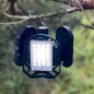 Lampa solara LED pentru camping, 6000K, 200W, 3000 lm, 4 moduri iluminare, IPX4, carlig agatare, telecomanda