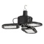 Lampa solara LED pentru camping, 6000K, 200W, 3000 lm, 4 moduri iluminare, IPX4, carlig agatare, telecomanda