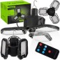 Lampa solara LED pentru camping, 6000K, 200W, 3000 lm, 4 moduri iluminare, IPX4, carlig agatare, telecomanda