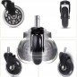 Roata universala pentru scaune de birou, pivotanta, din silicon, silentioasa, 3 inch, negru Roata universala pentru scaune de birou, pivotanta, din silicon, silentioasa, 3 inch, negru