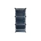 Dulapior depozitare incaltaminte, modular, 6 polite, plastic, 93x44,5x30 cm, negru