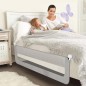 Bariera de protectie pat, pentru copii, rabatabila, inaltime reglabila 70-83 cm, lungime 120 cm Bariera de protectie pat, pentru copii, rabatabila, inaltime reglabila 70-83 cm, lungime 120 cm