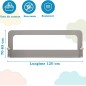Bariera de protectie pat, pentru copii, rabatabila, inaltime reglabila 70-83 cm, lungime 120 cm Bariera de protectie pat, pentru copii, rabatabila, inaltime reglabila 70-83 cm, lungime 120 cm