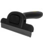 Perie universala pentru caini sau pisici, lama otel inoxidabil, buton deblocare pieptene click, maner ergonomic