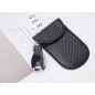 Set 2 huse antifurt pentru chei, blocare unde radio, cupru, poliester, carcasa PU, negru Set 2 huse antifurt pentru chei, blocare unde radio, cupru, poliester, carcasa PU, negru
