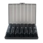 Organizator saptamanal pentru medicamente, administrare 3 ori pe zi, 7 casete triple Organizator saptamanal pentru medicamente, administrare 3 ori pe zi, 7 casete triple