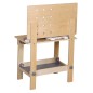 Banc de lucru pentru copii, masa de bricolaj, unelte, raft depozitare, din lemn, 46x26x67 cm Banc de lucru pentru copii, masa de bricolaj, unelte, raft depozitare, din lemn, 46x26x67 cm