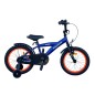 Bicicleta 16 inch, roti ajutatoare, cadru otel 23 cm, ghidon reglabil, frane fata V-Brake, albastru/portocaliu Bicicleta 16 inch, roti ajutatoare, cadru otel 23 cm, ghidon reglabil, frane fata V-Brake, albastru/portocaliu