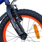 Bicicleta 16 inch, roti ajutatoare, cadru otel 23 cm, ghidon reglabil, frane fata V-Brake, albastru/portocaliu Bicicleta 16 inch, roti ajutatoare, cadru otel 23 cm, ghidon reglabil, frane fata V-Brake, albastru/portocaliu