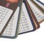 Masa de inmultire cu carti, zaruri si pioni, joc educativ din lemn, 27x27x0,7 cm Masa de inmultire cu carti, zaruri si pioni, joc educativ din lemn, 27x27x0,7 cm