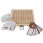 Masa de inmultire cu carti, zaruri si pioni, joc educativ din lemn, 27x27x0,7 cm Masa de inmultire cu carti, zaruri si pioni, joc educativ din lemn, 27x27x0,7 cm