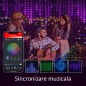 Instalatie smart programabila, tip perdea 2x2 m, 400 LED-uri, control telefon, Bluetooth, sincronizare muzicala, mod DIY Instalatie smart programabila, tip perdea 2x2 m, 400 LED-uri, control telefon, Bluetooth, sincronizare muzicala, mod DIY