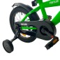 Bicicleta 14 inch, roti ajutatoare detasabile, cadru otel 21.5 cm, manere cauciucate, ghidon/sa reglabile, verde Bicicleta 14 inch, roti ajutatoare detasabile, cadru otel 21.5 cm, manere cauciucate, ghidon/sa reglabile, verde