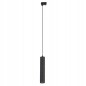 Lustra pe sina monofazata, 3 x bec LED GU10, 35W, 54 x 1300 mm, negru mat