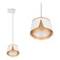 Lampa suspendata pe sina monofazata, LED GX53 35W, IP20, aluminiu si otel alb auriu Lampa suspendata pe sina monofazata, LED GX53 35W, IP20, aluminiu si otel alb auriu