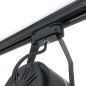 Sina monofazata pentru spoturi LED, maxim 1000W, IP20, aluminiu, 100 x 3.4 x 1.9 cm, negru