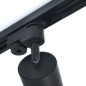 Sina monofazata pentru spoturi LED, maxim 1000W, IP20, aluminiu, 100 x 3.4 x 1.9 cm, negru