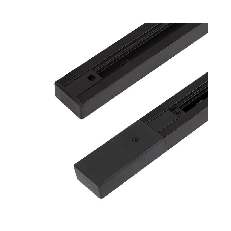 Sina monofazata pentru spoturi LED, 1000W, 2 linii, 2 m, neagra