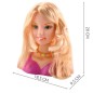 Cap papusa pentru coafat, accesorii incluse, colier, 9.5 x 18.5 x 20 cm, multicolor, 3 ani+ Cap papusa pentru coafat, accesorii incluse, colier, 9.5 x 18.5 x 20 cm, multicolor, 3 ani+