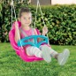 Leagan Unicorn cu spatar inalt, pentru fetite, opritor picioare, centura siguranta, max 35 kg, roz Leagan Unicorn cu spatar inalt, pentru fetite, opritor picioare, centura siguranta, max 35 kg, roz