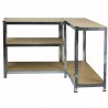 Raft metalic, 5 nivele depozitare, sarcina maxima totala 875 kg,180x90x30 cm