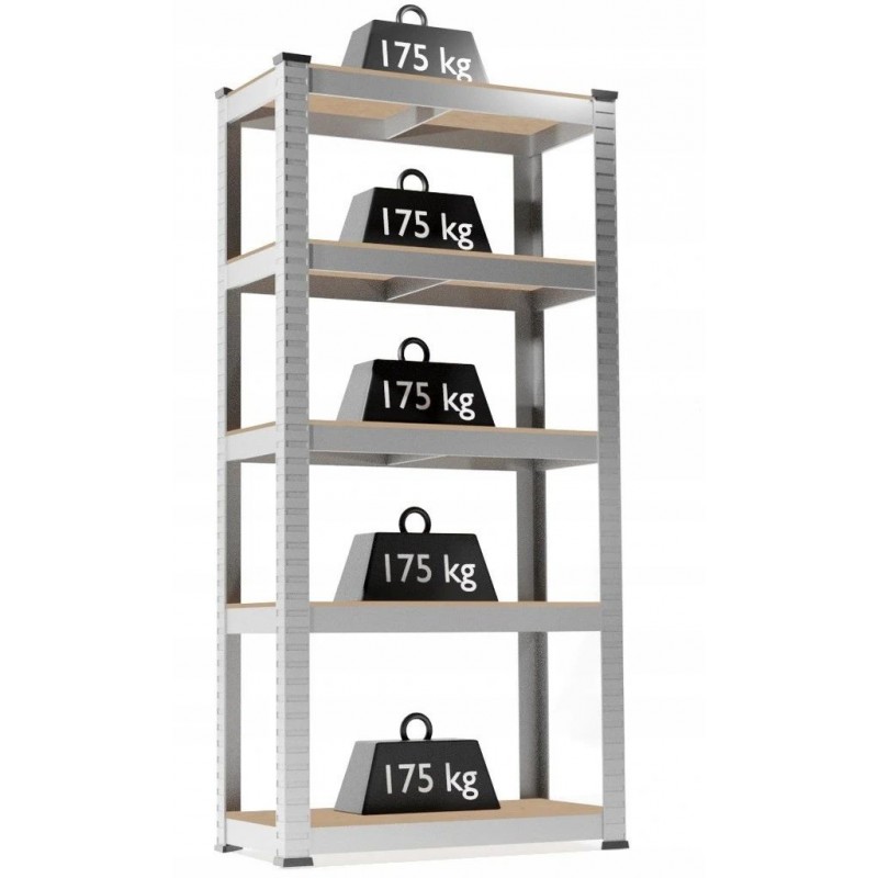 Raft metalic, 5 nivele depozitare, sarcina maxima totala 875 kg,180x90x30 cm, RESIGILAT Raft metalic, 5 nivele depozitare, sarcina maxima totala 875 kg,180x90x30 cm, RESIGILAT