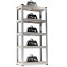 Raft metalic, 5 nivele depozitare, sarcina maxima totala 875 kg,180x90x30 cm