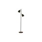 Lampa de podea dubla, finisaj negru-auriu, 2 x bec LED E27, inaltime 155 cm, cadru otel Lampa de podea dubla, finisaj negru-auriu, 2 x bec LED E27, inaltime 155 cm, cadru otel