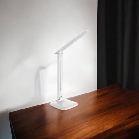 Lampa de birou Marina, LED SMD, 4500K, 450 lm, 3 trepte intensitate, buton tactil, cablu 150 cm, alb