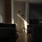 Lampa de podea dubla, finisaj negru-auriu, 2 x bec LED E27, inaltime 155 cm, cadru otel Lampa de podea dubla, finisaj negru-auriu, 2 x bec LED E27, inaltime 155 cm, cadru otel